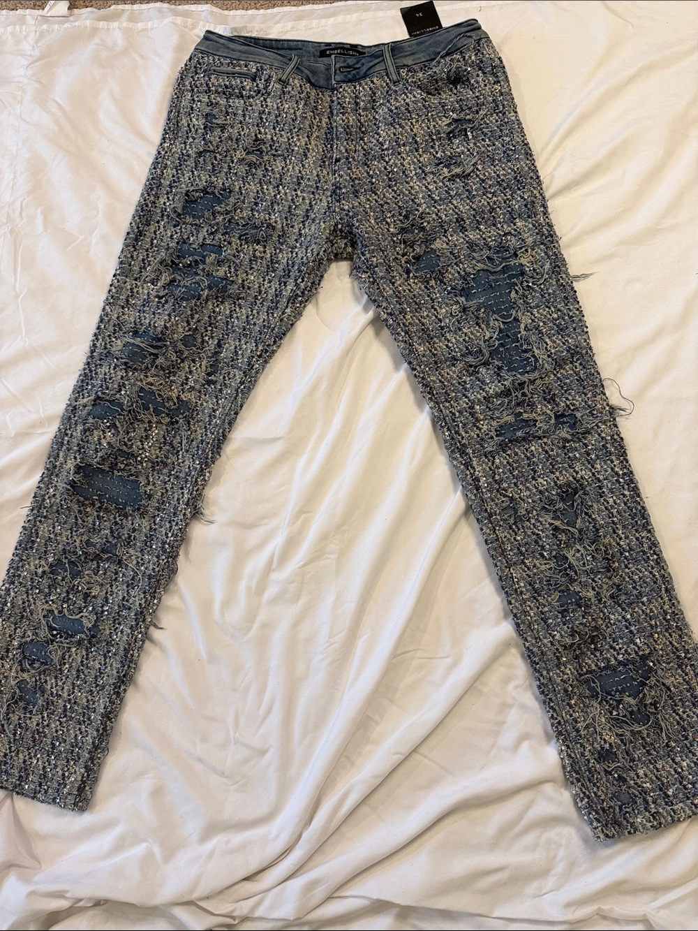 Embellish Boro Jeans Blue Salvage